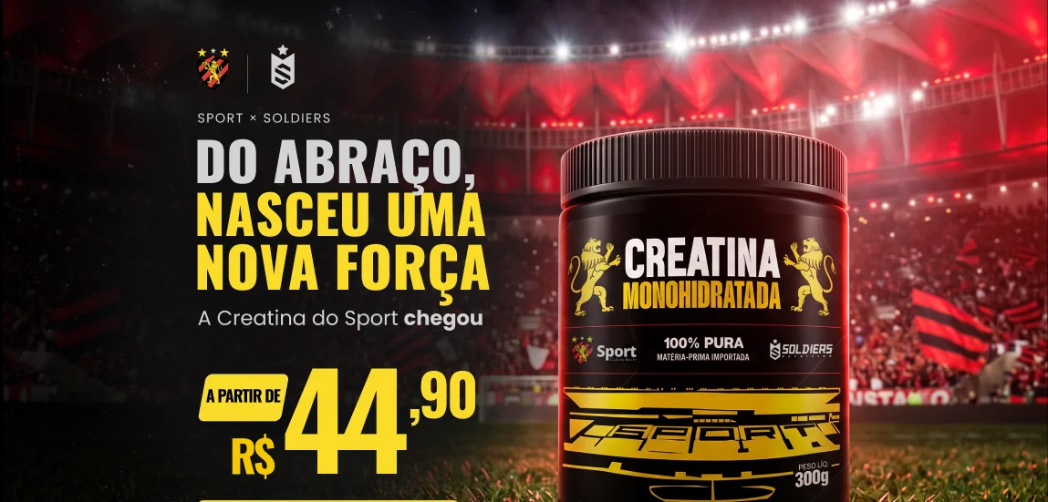 Landing page da creatina Sport Club Recife